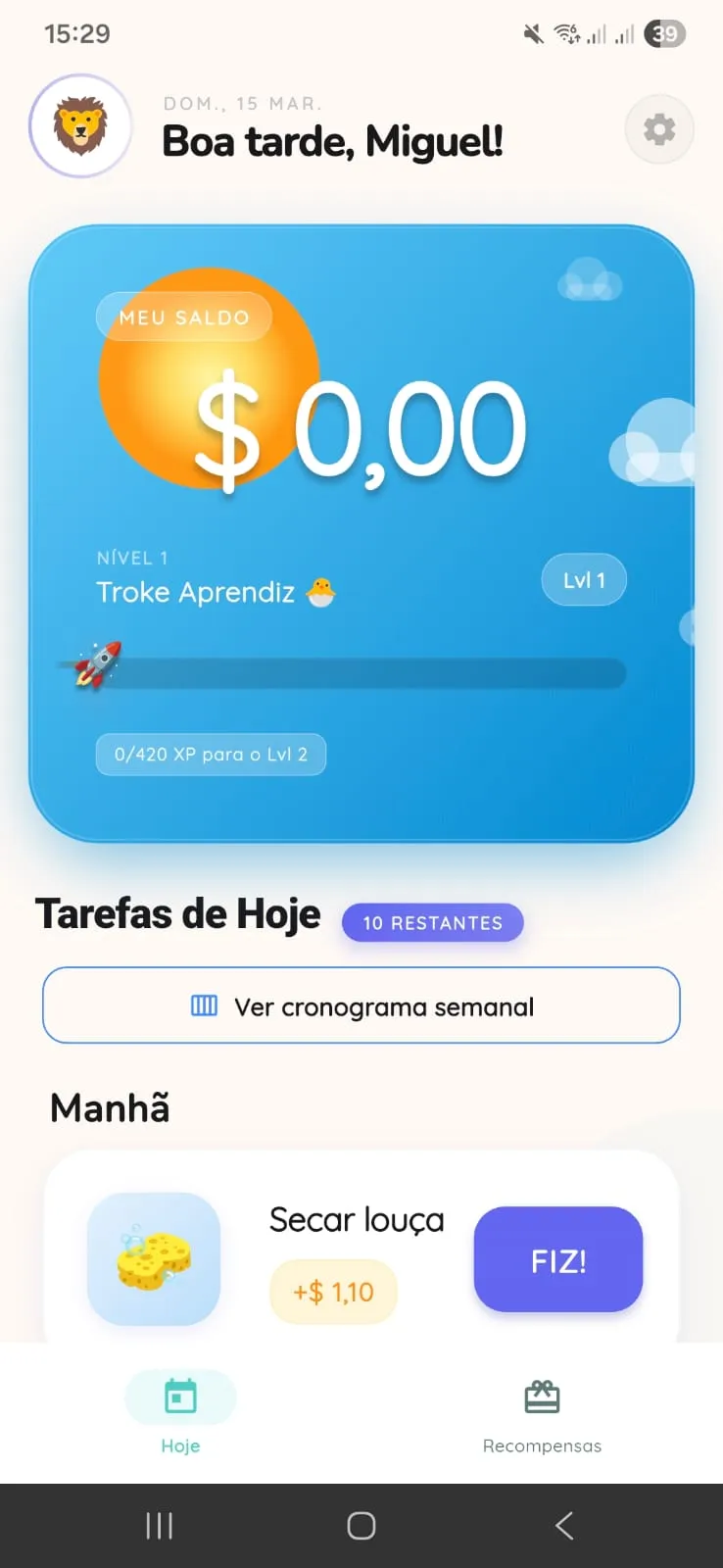 Home da criança