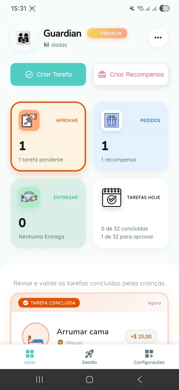 Home do responsável